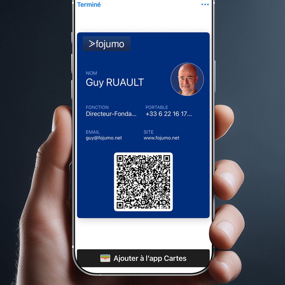 Carte de visite e-wallet