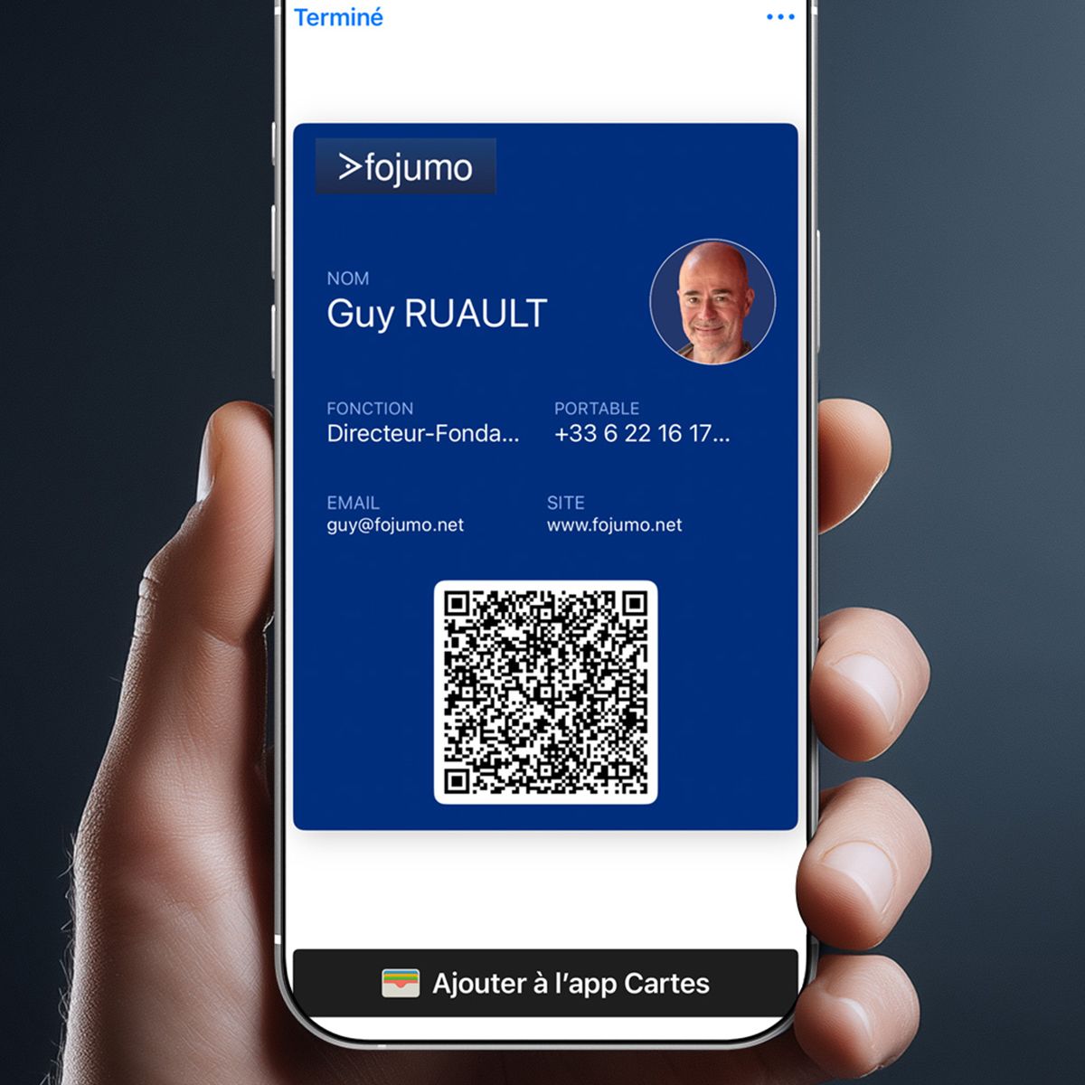 Carte de visite e-wallet